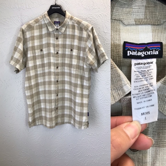Patagonia Other - Patagonia Hemp organic cotton button down shirt Lg
